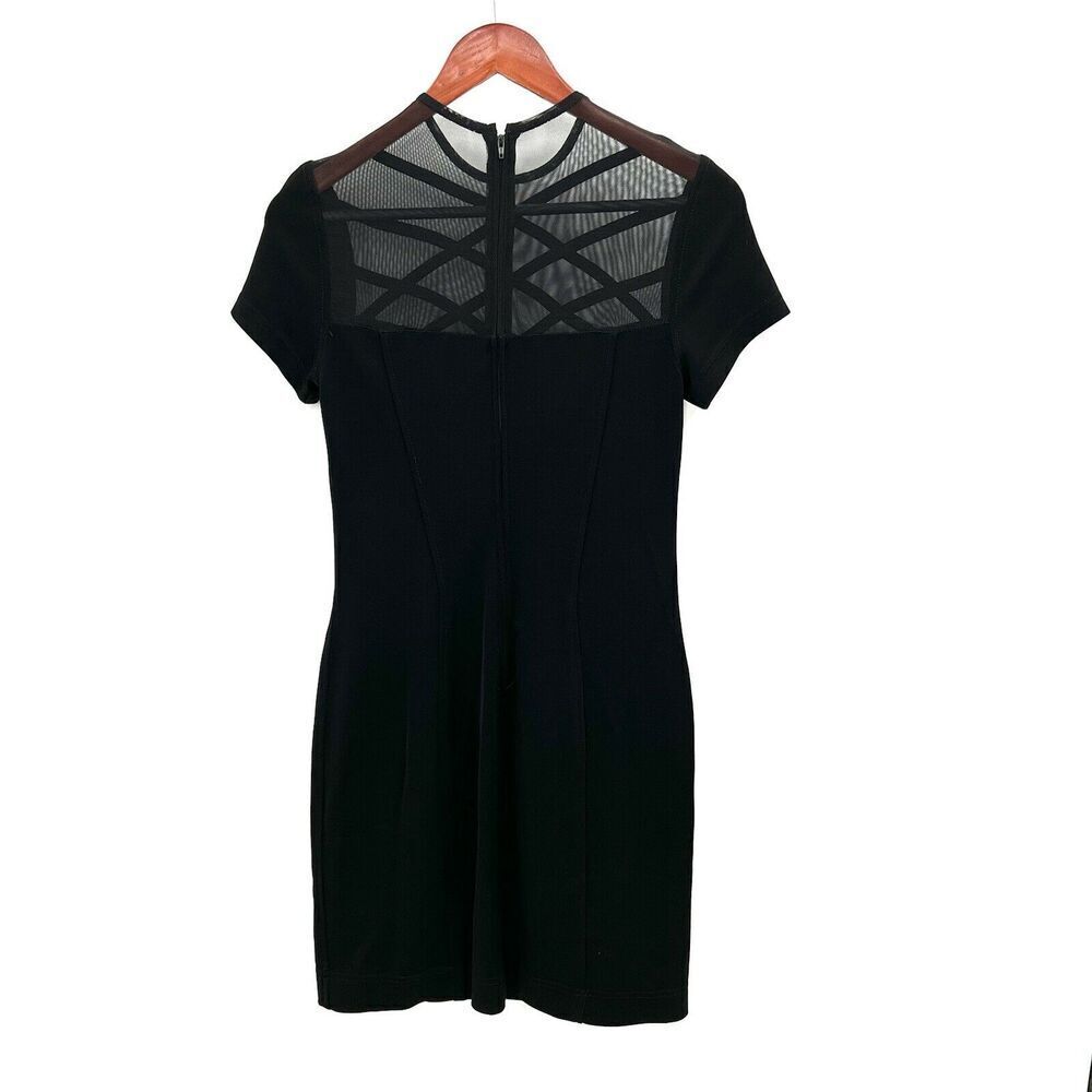 Vintage Tadashi Shoji Black Cocktail Evening Sheath Dress - Picture 3 of 7